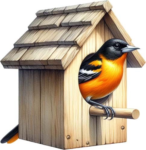 Baltimore oriole bird - baltimore, wall