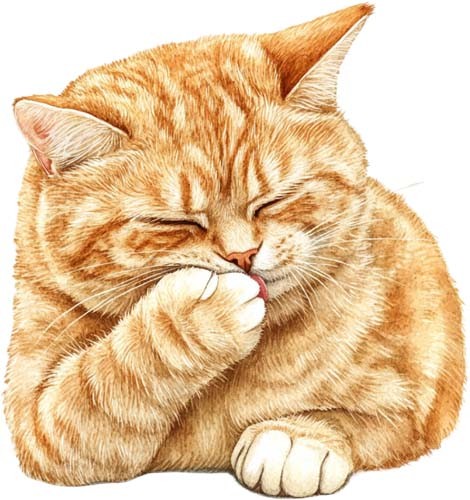 Watercolour kitten wall art - watercolour,