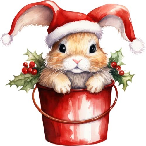 Christmas peter rabbit wall - christmas,