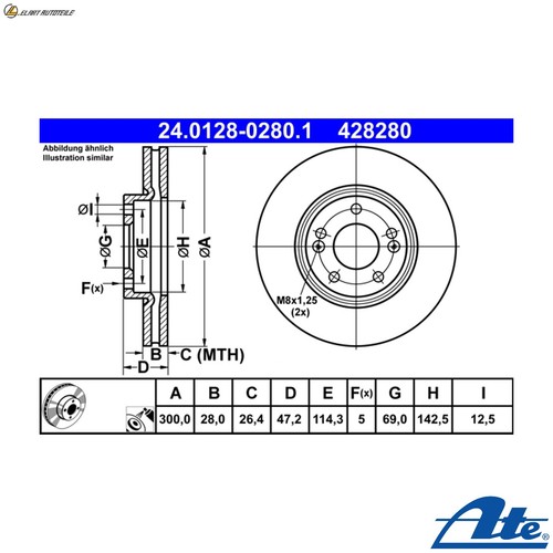 Brake discs 0128 - brake,