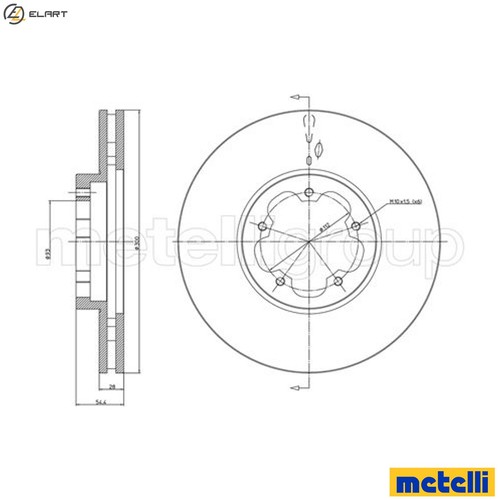 Brake disc 0899 for - 2x, 23-0899