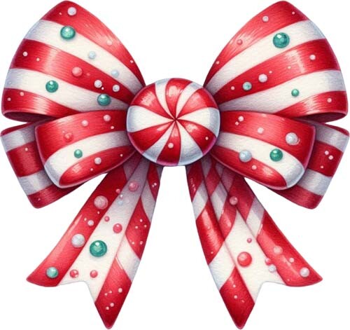 Red white christmas candy cane - red,
