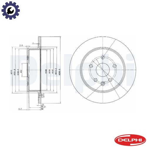 Brake disc bg3907 for lexus - for,