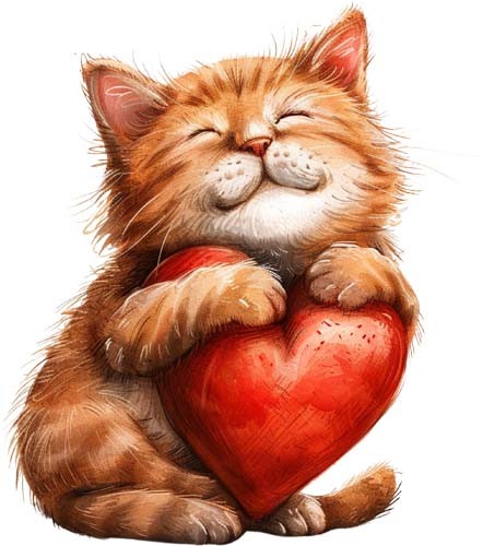 Watercolour kitten wall art - watercolour,