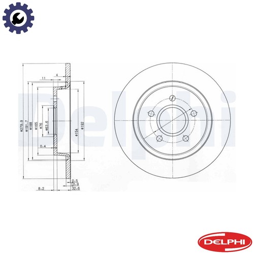 Brake disc bg3897c - brake,