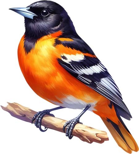 Baltimore oriole bird - bird, art