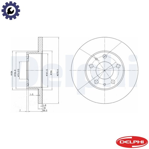 Brake disc bg2845 for - brake,