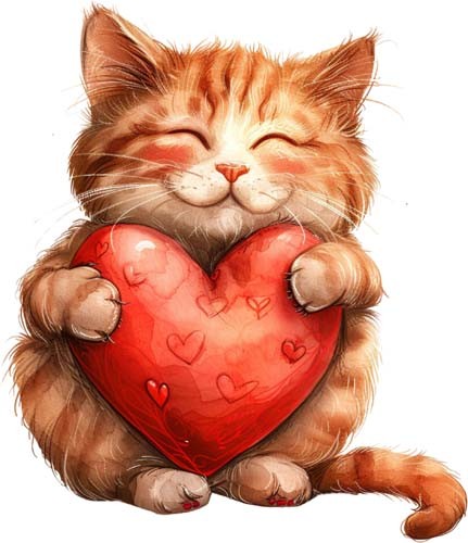 Watercolour kitten wall art - watercolour,