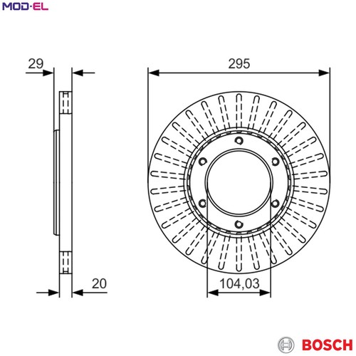 Brake disc 986 479 - 2x, u33