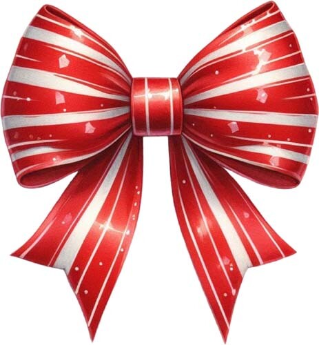 Red white christmas candy cane - red,
