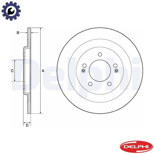 Brake disc bg4688c for - bg4688c,