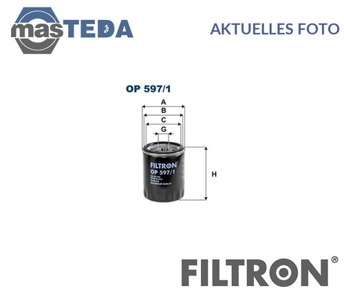597 engine oil filter - 597/1,