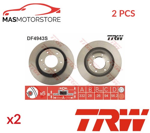 Front brake discs - brake, pair
