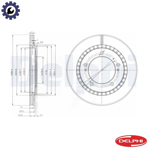 Brake disc bg3820 for - disc,