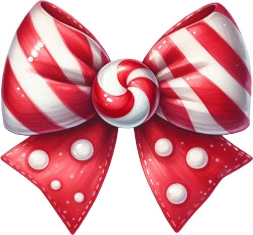 Red white christmas candy - white, cane