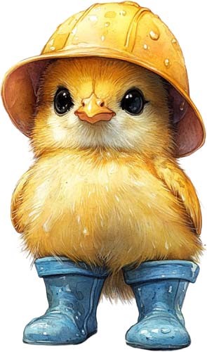 Watercolour chicken wall - wall, art