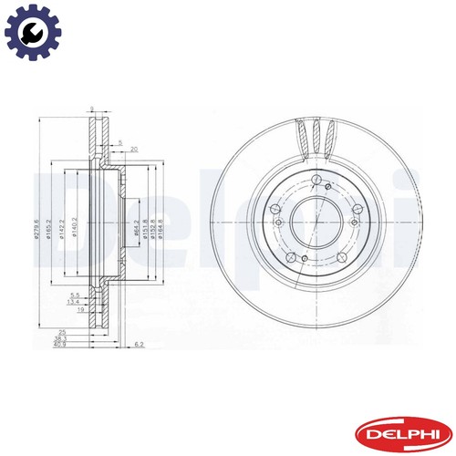 Brake disc bg3977 - 2x,