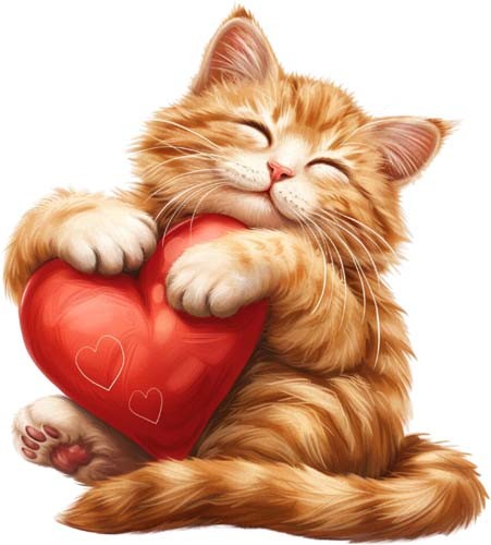 Watercolour kitten wall - kitten, art