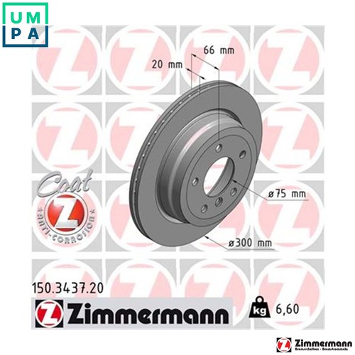 Brake disc 150 3437 - brake, 150.3437.20