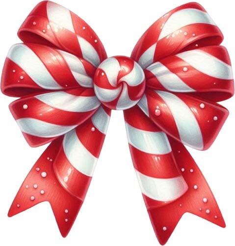 Red white christmas candy - white,