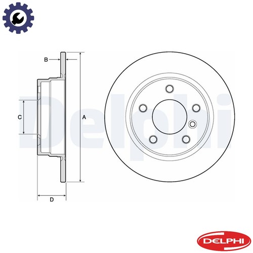Brake disc bg2624 for bmw - brake,